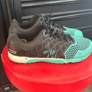 Reebok CrossFit Black and Turquoise Trainers